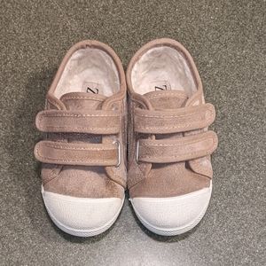 Zara Lined Leather Sneakers Toddler Size 6.5 (22)